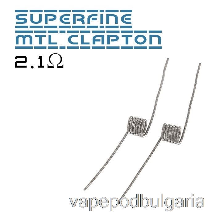 Vape Bulgaria Vandy Vape Performance Prebuilt Coils 2.1ohm Superfine Mtl Clapton Coil